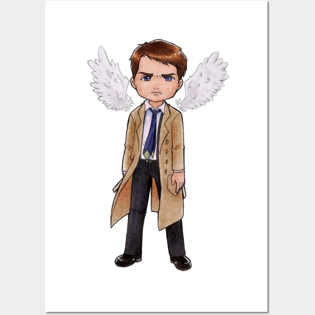 Castiel Wall Art by KaylaNostrade